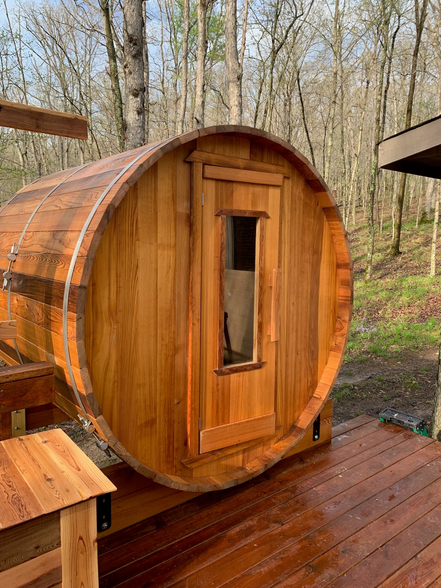 Barrel Sauna (Western Red Cedar) 6' x 6'