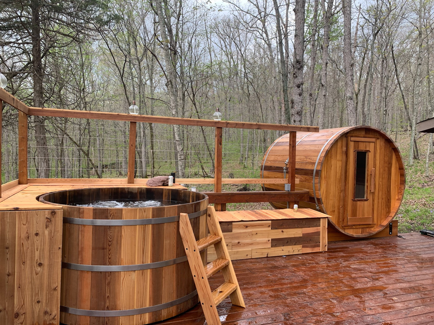 Barrel Sauna (Western Red Cedar) 6' x 6'